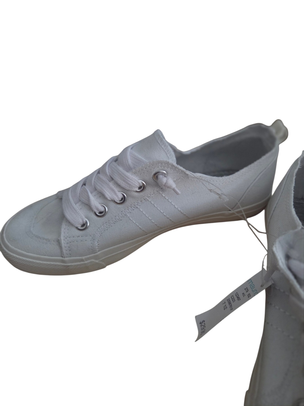 Maurices White Canvas Slip-On Sneakers - Picture 5 of 11